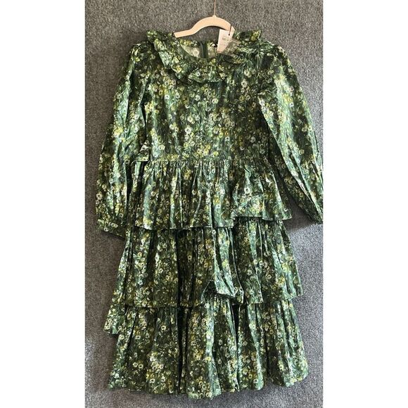 Batsheva x Laura Ashley sz 2 Dress Welsh Sherwood Forest Floral Green NWT! - Picture 2 of 10